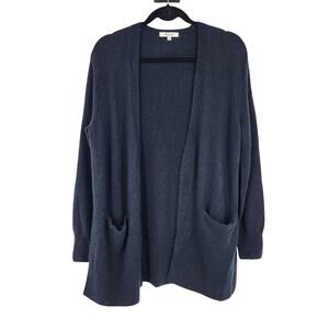 Madewell Women's Black Long Sleeve Open Front Cozy Walker Sweater Size Small